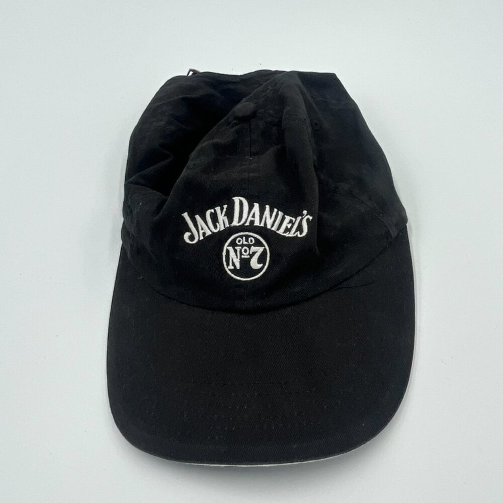 Jack Daniels Baseball Hat Cap Black Adjustable Strap Black White Party Summer